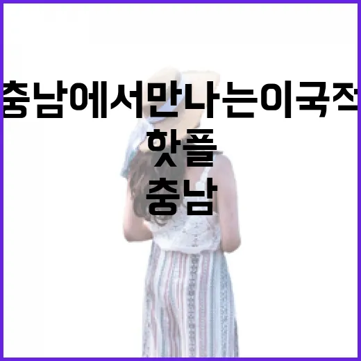 충남에서 만나는 이국적 핫플 명소