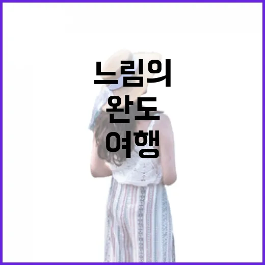 완도에서 만나는 느림의 여행