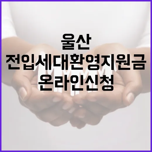 울산 전입세대 환영지원금 온라인 신청 개시