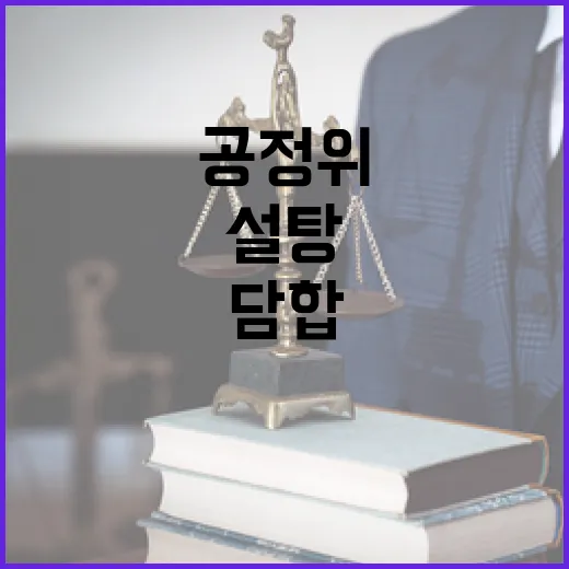 공정위 설탕 담합 과징금 부과 기준 강화