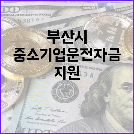 부산시, 전국 최대 중소기업 운전자금 1조 3천680억 지원