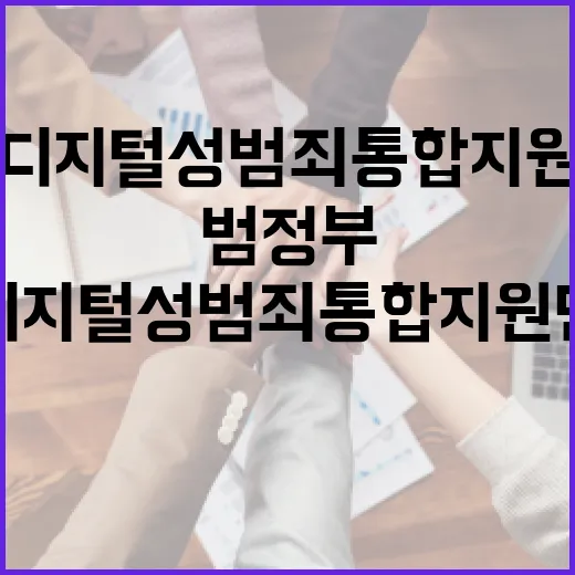 범정부 디지털성범죄 통합지원단 출범