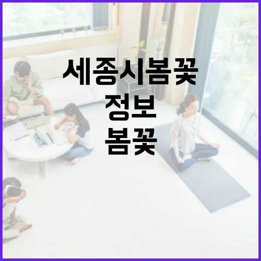 4월 세종시 봄꽃과 민생 정보 인기
