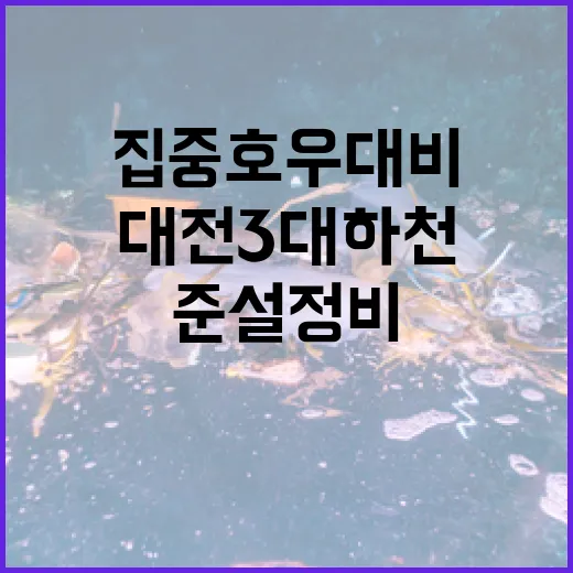 대전 3대 하천, 집중호우 대비 선제적 준설 정비