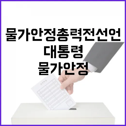 이 대통령, 물가 안정 총력전 선언