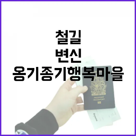 철길 사라진 옹기종기행복마을의 변신