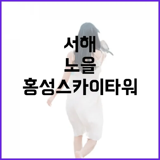 서해 노을 명소 홍성스카이타워