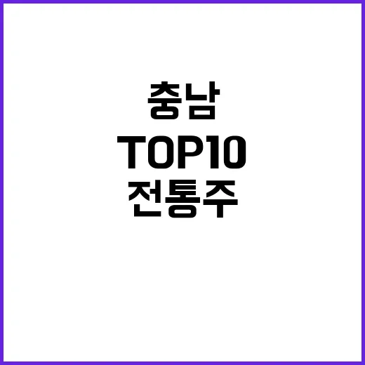 충남 전통주 TOP…