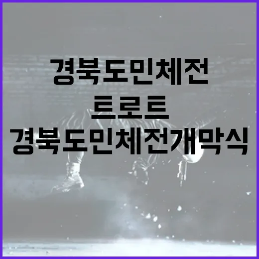 경북도민체전 개막식, 트로트와 에어쇼의 환상 조화