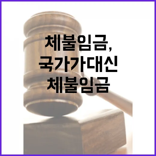 국가가 대신 낸 체불임금, 세금처럼 강제 회수
