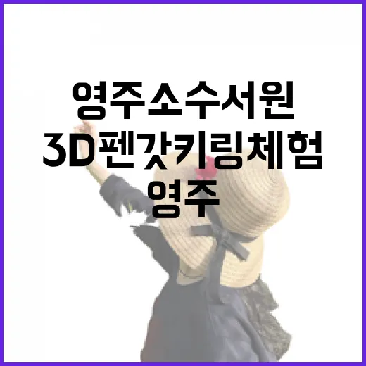 영주 소수서원 3D 펜 갓 키링 체험