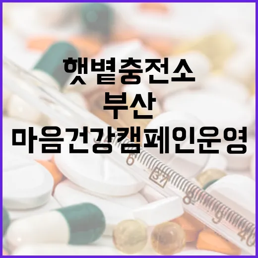 부산 햇볕충전소, 마음 건강 캠페인 운영