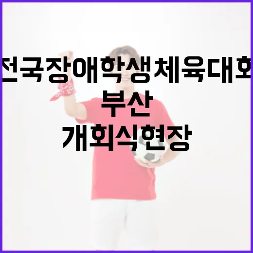 부산서 열린 전국장애학생체육대회 개회식 현장