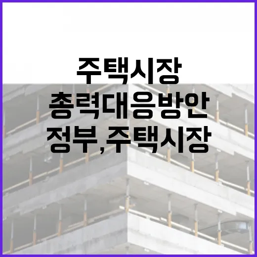 정부, 주택시장 총력 대응 방안 점검