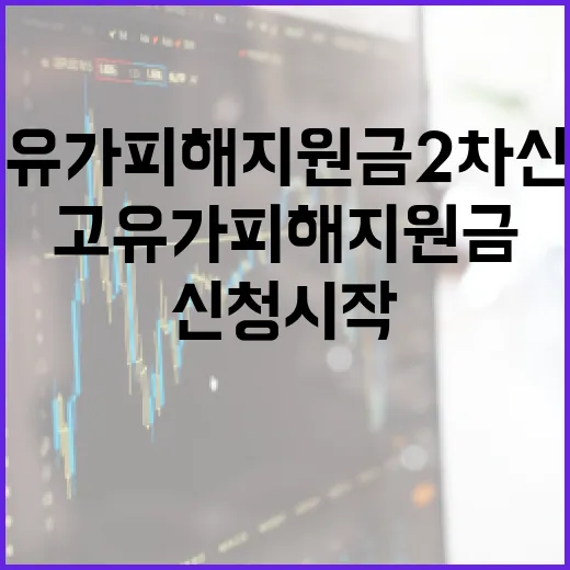 고유가 피해지원금 2차 신청 시작 안내