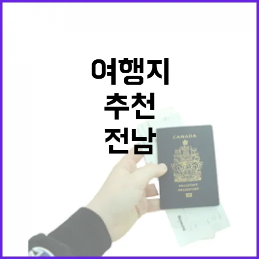 전남 날씨별 추천 여행지 완벽 가이드