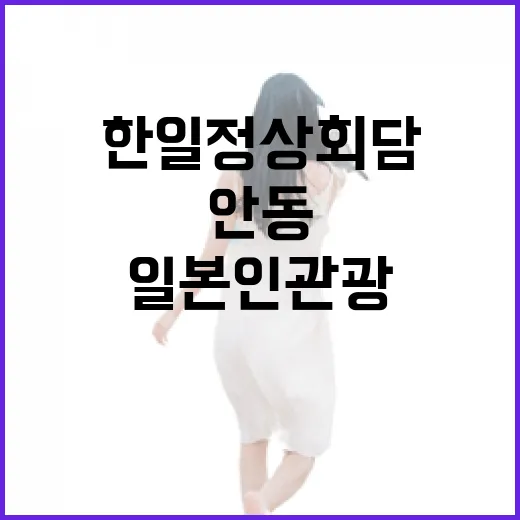 한일 정상회담 계기 안동 일본인 관광명소로