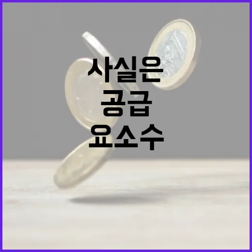 요소수 공급 안정, 사실은 이렇다