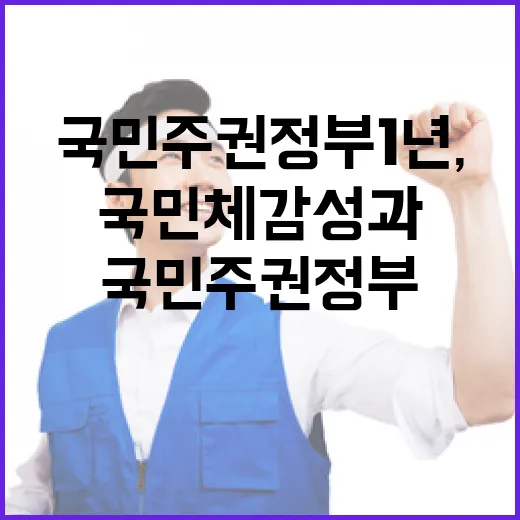 국민주권정부 1년, 국민 체감 성과 집중