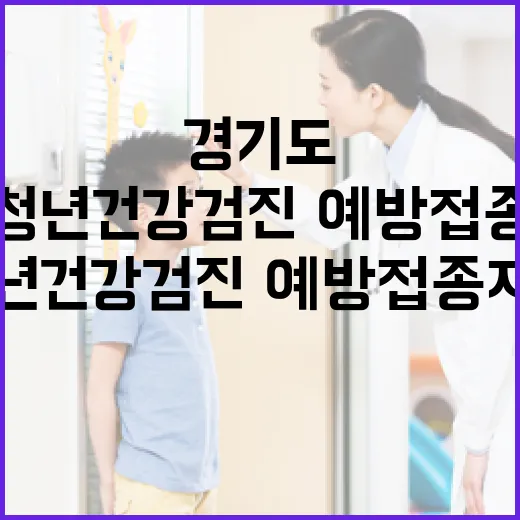 경기도 청년 건강검진·예방접종 지원 확대
