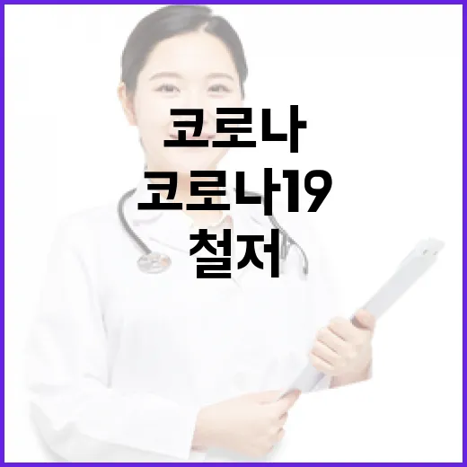 코로나19 치료 공백 철저 차단