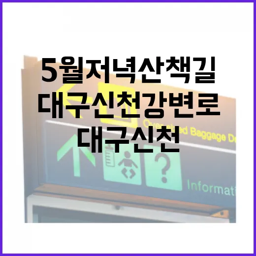 대구 신천강변로 5월 저녁 산책길