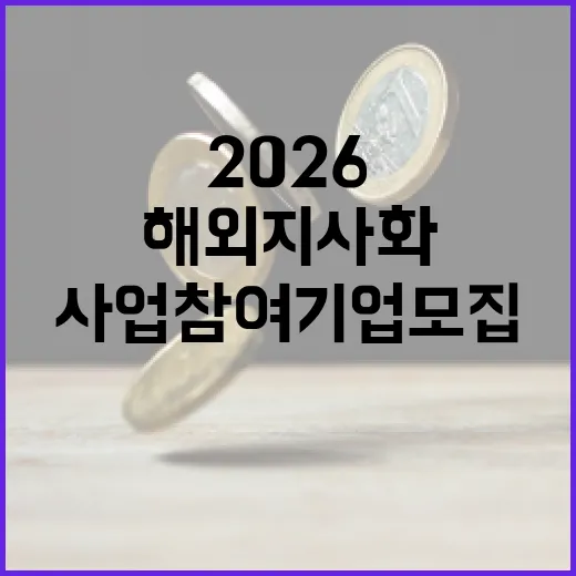 부산시, 2026 해외지사화 지원사업 참여기업 모집