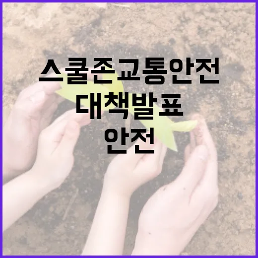 스쿨존 교통안전 강화 대책 발표
