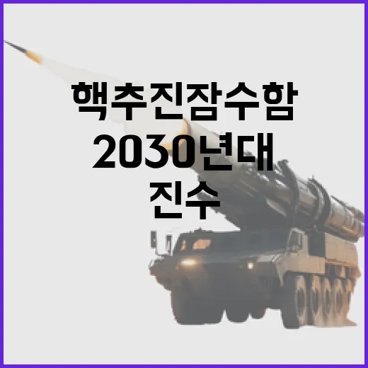 2030년대 중반 핵추진잠수함 1번함 진수 확정