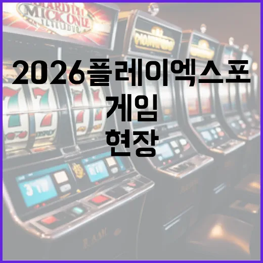 2026 플레이엑스포, 게임 문화의 중심지 일산 킨텍스 현장