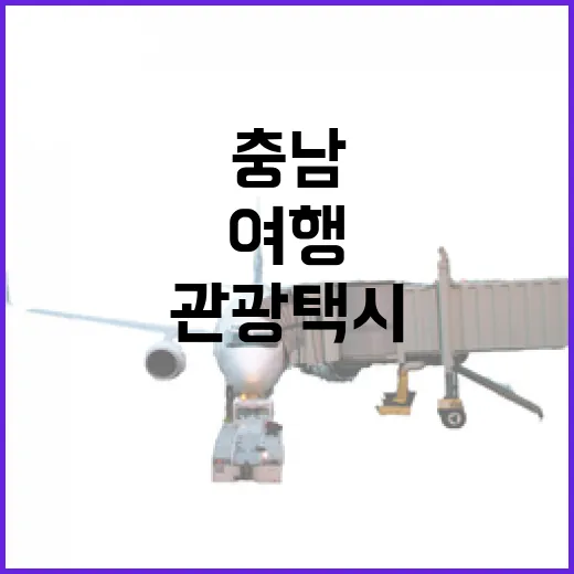 충남 관광택시, 맞춤형 여행 새 시대 열다
