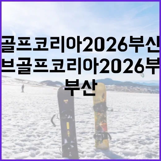리브골프코리아 2026 부산 첫날 현장 리포트