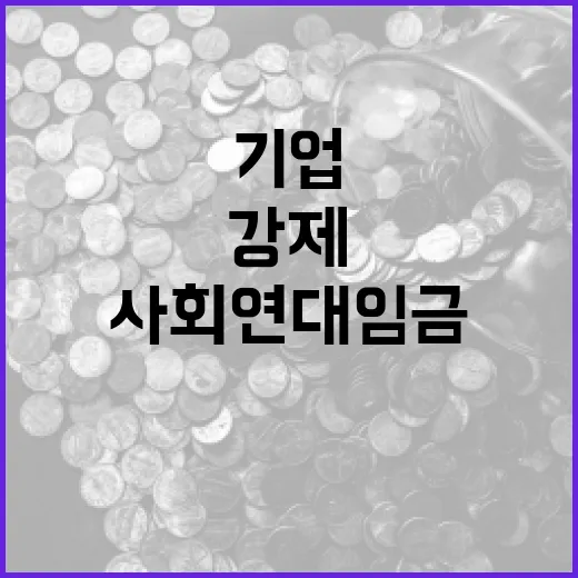 노동부 사회연대임금 논란, 기업 강제는 부적절
