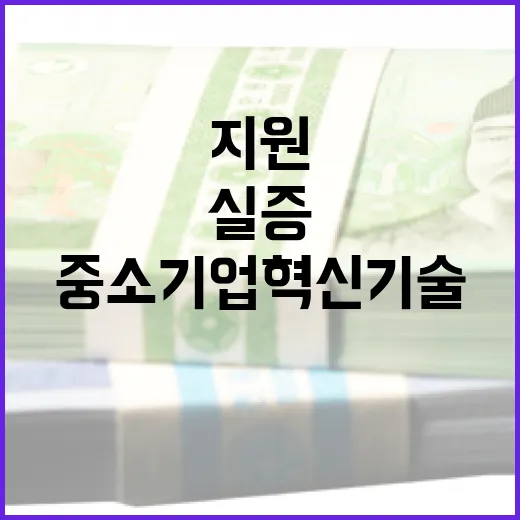 중소기업 혁신기술 실증 최대 2억 지원