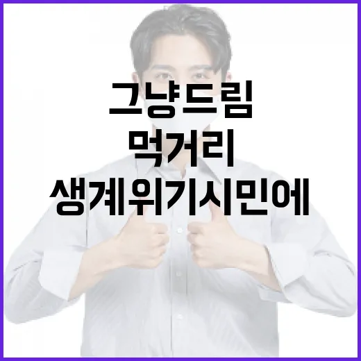 울산 그냥드림, 생계 위기 시민에 먹거리 지원