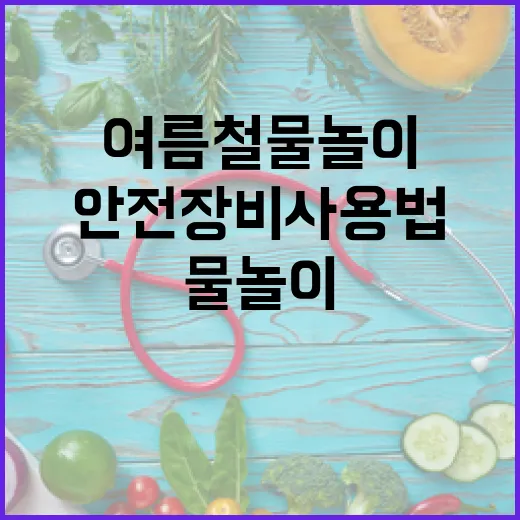 여름철 물놀이 안전장비 사용법 완벽 가이드