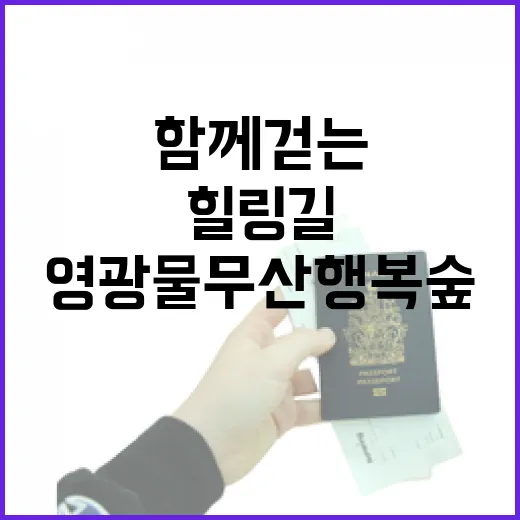3대가 함께 걷는 영광 물무산 행복숲 힐링길