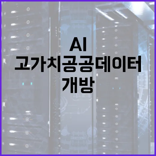 AI 기업에 고가치 공공데이터 100종 개방 추진
