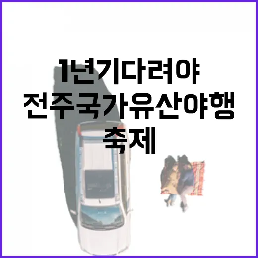 전주 국가유산 야행, 1년 기다려야 만나는 특별한 밤 축제