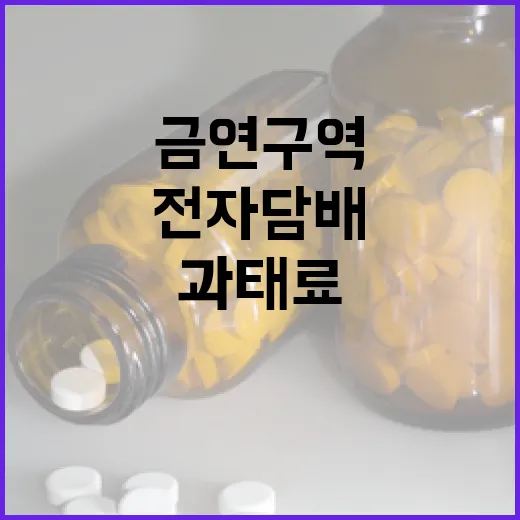 전자담배도 금연구역 위반 시 과태료 부과