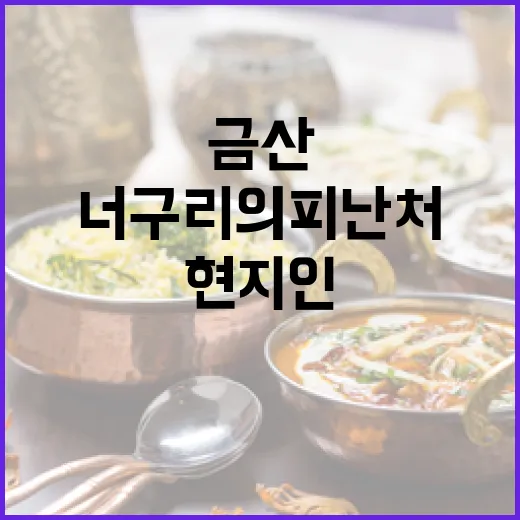 금산 너구리의 피난처, 현지인 강추 맛집 탐방