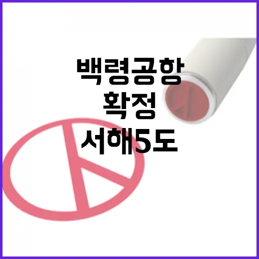 서해 5도 발전계획 확정, 백령공항 건설 추진