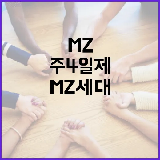 MZ세대 83.8% 주 4일제 강력 지지