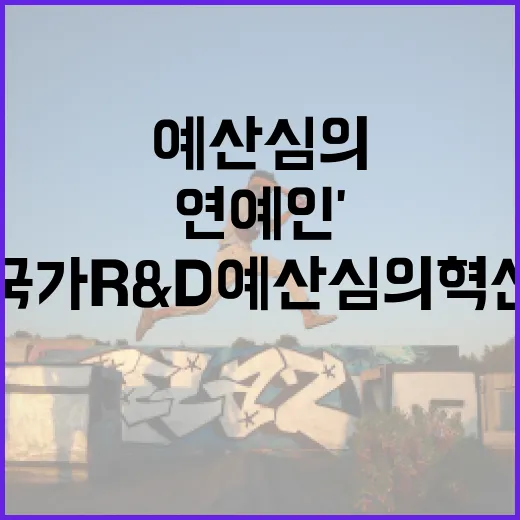 AI 연예인 '연.예.인' 국가 R&D 예산 심의 혁신