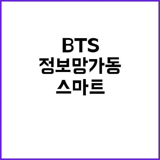 BTS 월드투어 부산, 스마트 정보망 가동