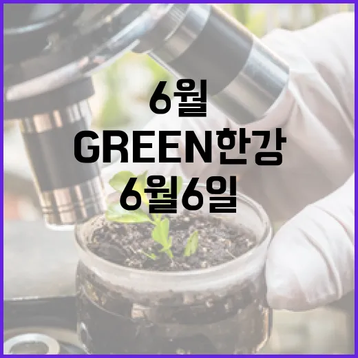 6월 6일 GREEN 한강, 친환경 체험의 장 열린다
