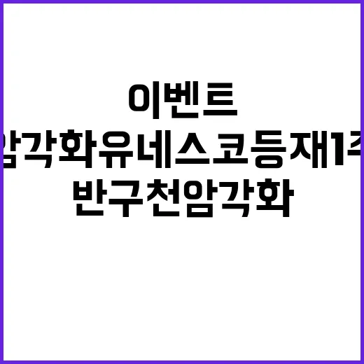 반구천암각화 유네스…