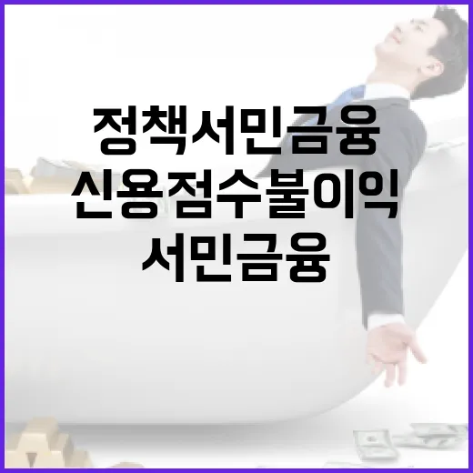 금융위, 정책서민금융 신용점수 불이익 없다고 밝혀