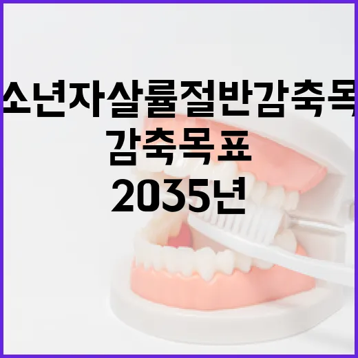 2035년까지 청소년 자살률 절반 감축 목표