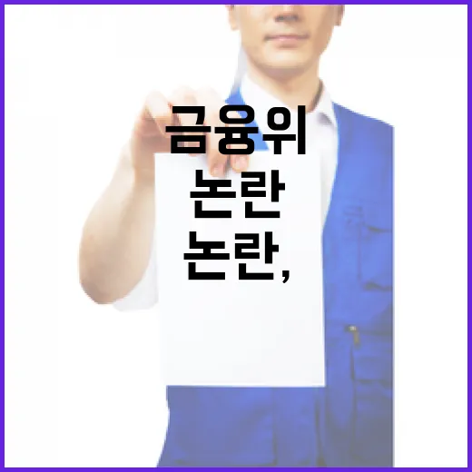 금융위 세종행 논란, 사실과 다르다